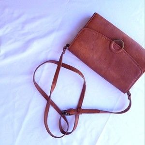 Cute small Brown leather purse or clutch